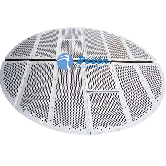 Stainless Steel 304/316L Tower Internals Floating Value/Sieve Plate Tray for Distillation Column